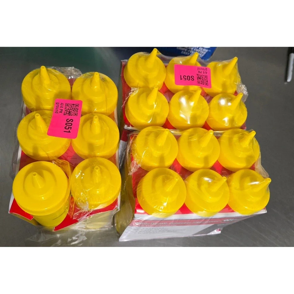 Winware Wide Mouth Squeeze Dispenser 18-12‎ Oz. Capacity Bottle Set New